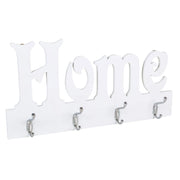 Appendiabiti in legno e metallo bianco 50x25h cm