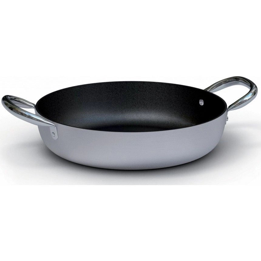 Ballarini 2008.50 Serie 2000 Tegame Professionale 2 Manici Alluminio Antiaderente Kerastone 50 cm colore Nero