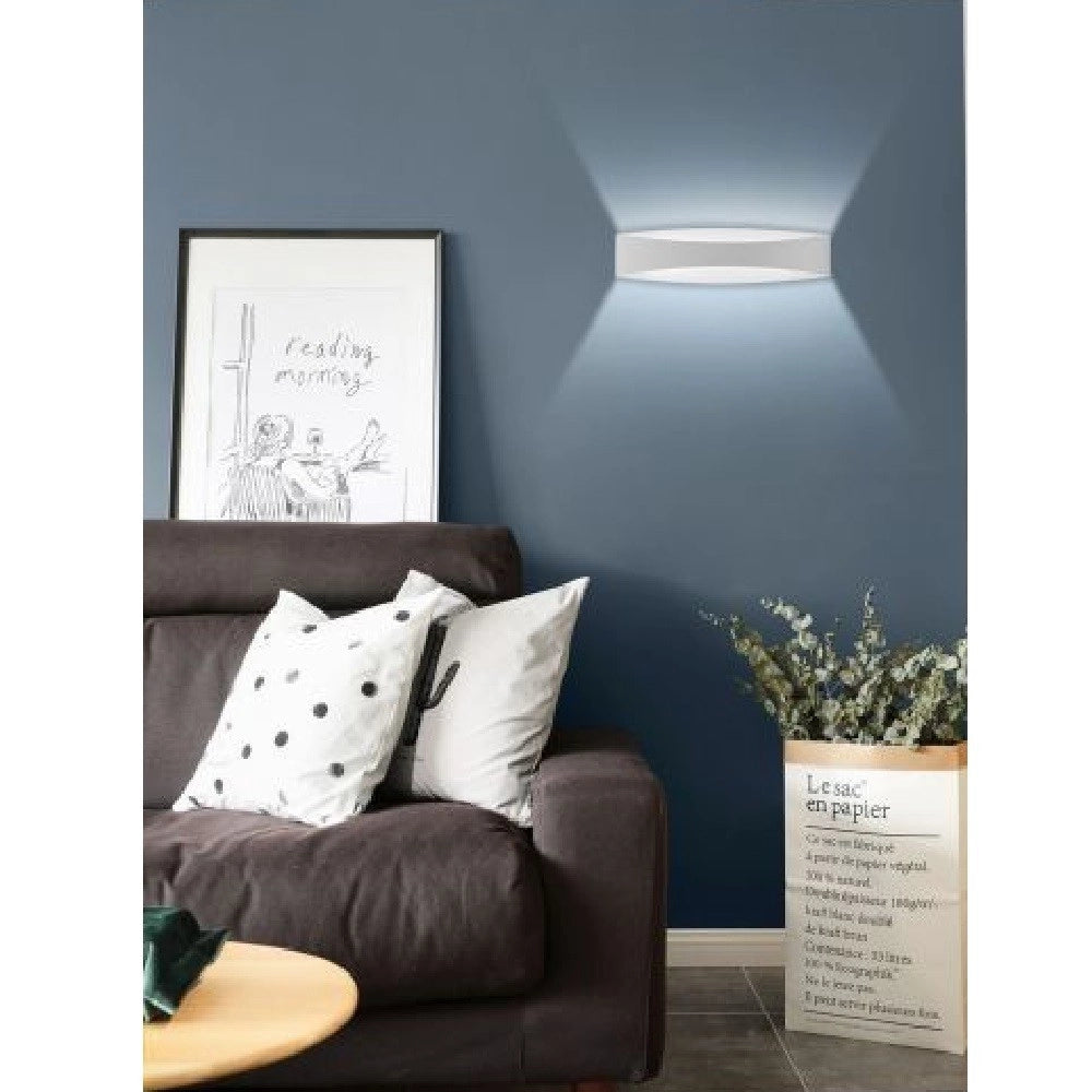 Trade Shop - Applique Lampada Da Parete Luce Led Moderna 12 Watt Luce 4000k 6500k 3000k E59-b -