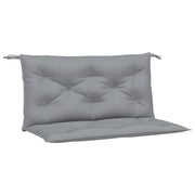 Cuscini Panca da Giardino 2 pz | Cuscini per sedie Grigi 100x50x7cm Tessuto Oxford