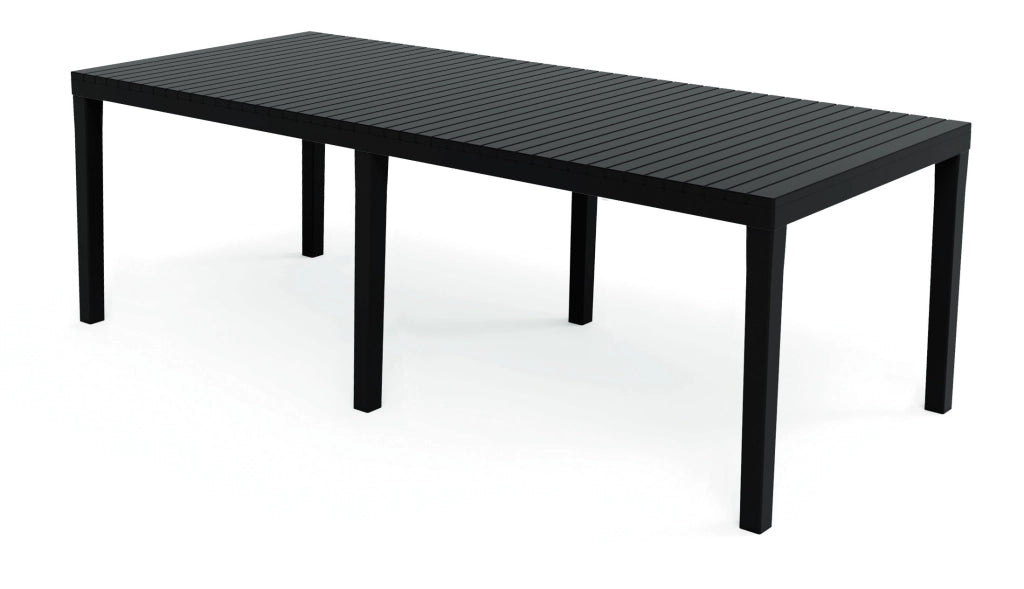 TAVOLO INDO DA ESTERNO ALLUNGABILE  220X90XH72 IN COLORE ANTRACITE