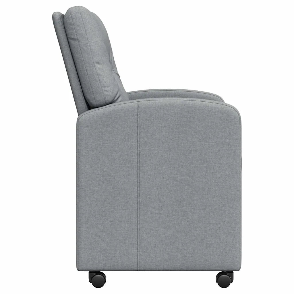 Sedie da Pranzo con Ruote 2 pcs Grigio chiaro 57 x 67 x 95 cm 42017847