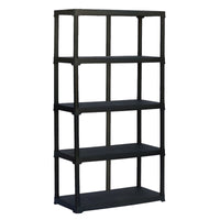 scaffale in plastica rinforzato cm 100 x 40 x h 176 - 5 ripiani cod:ferx.805044nlm