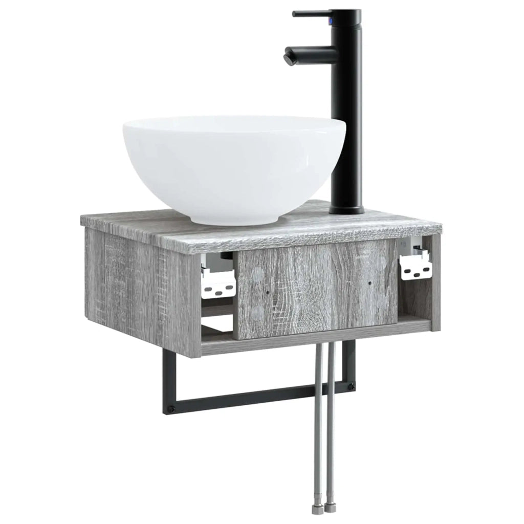 Lavabo da Parete Sonoma grigio 40 x 35 x 39 cm CFW1857786