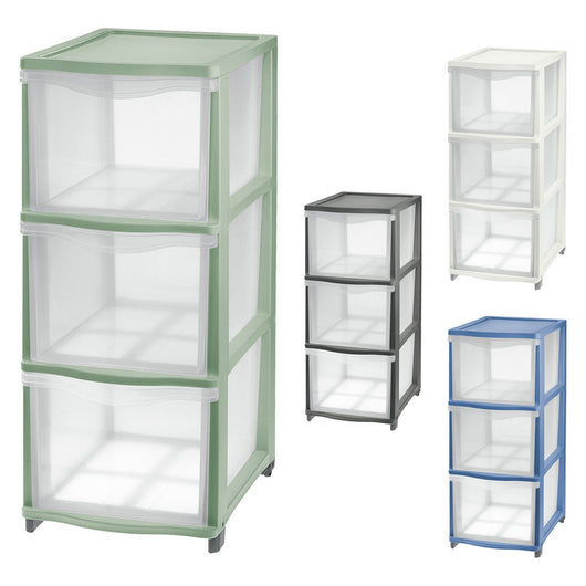 cassettiera 'cover line' colore trasparente/grafite codice 8034836 cod:ferx.8034836nlm