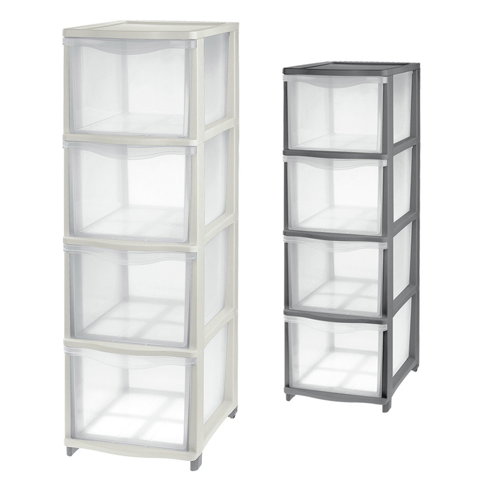 cassettiera 'cover line' colore trasparente/panna codice 8034840 cod:ferx.8034840nlm