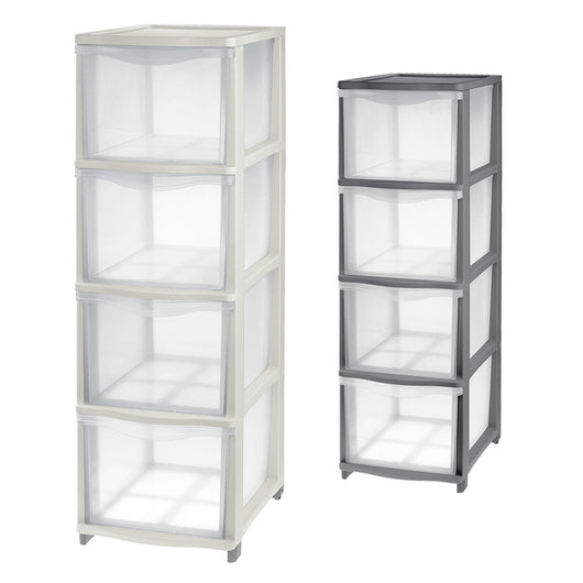 cassettiera 'cover line' colore trasparente/panna codice 8034840 cod:ferx.8034840nlm