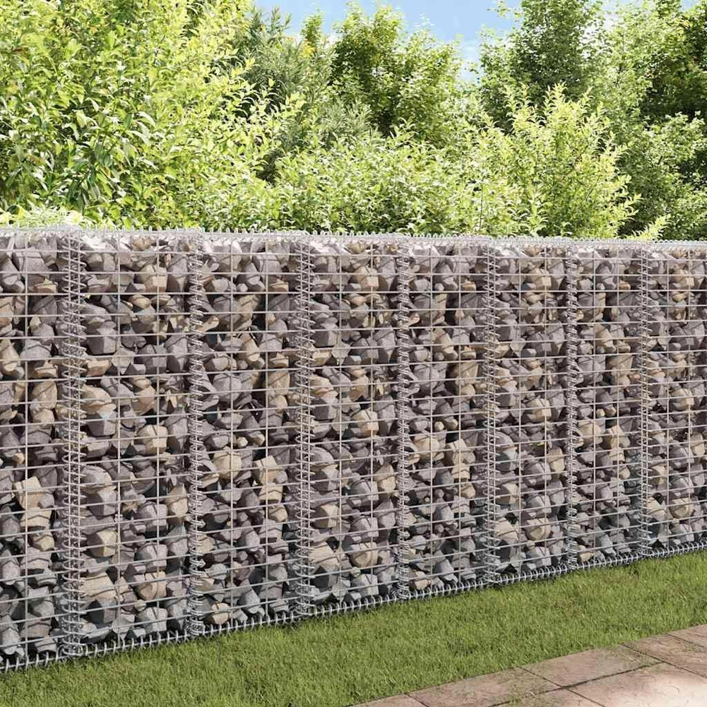 Gabbione in Rete di Acciaio Galvanizzato 100x30x30cm Recinzione Orto da Giardino