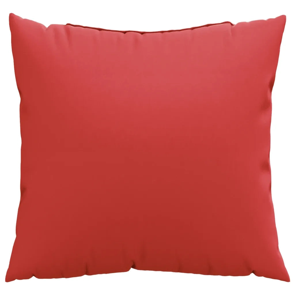 Cuscini per Divano 4 pz-Set di 4 Cuscini per Sofa Rossi 50x50 cm in Tessuto