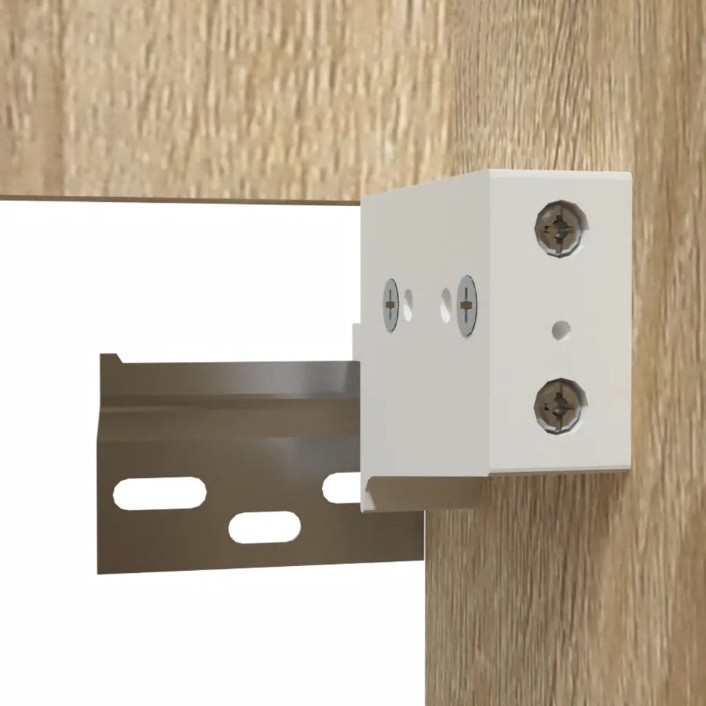 Mobile da Bagno con Specchio Rovere Sonoma in Legno Multistrato 804866