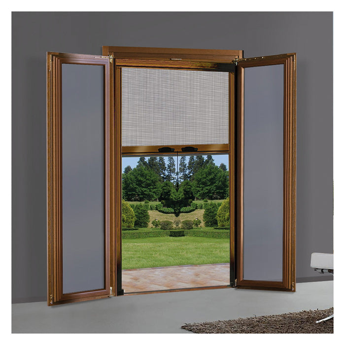 zanzariera a rullo verticale per porta/finestra cm 120 x 250 - marrone ral 8017 cod:ferx.3143602nlm