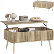 Tavolino da caff¨¨ con contenitore ¨C zephmum ¨C rovere 91x56x43 cm