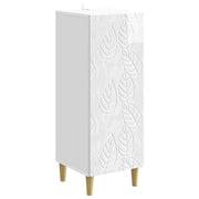 Credenza Bianco Lucido 33 x 34,5 x 90 cm Legno ingegnerizzato