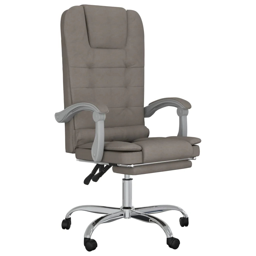 Poltrona reclinabile da ufficio per massaggio per uso al computer studio tessuto color tortora 02_0025421