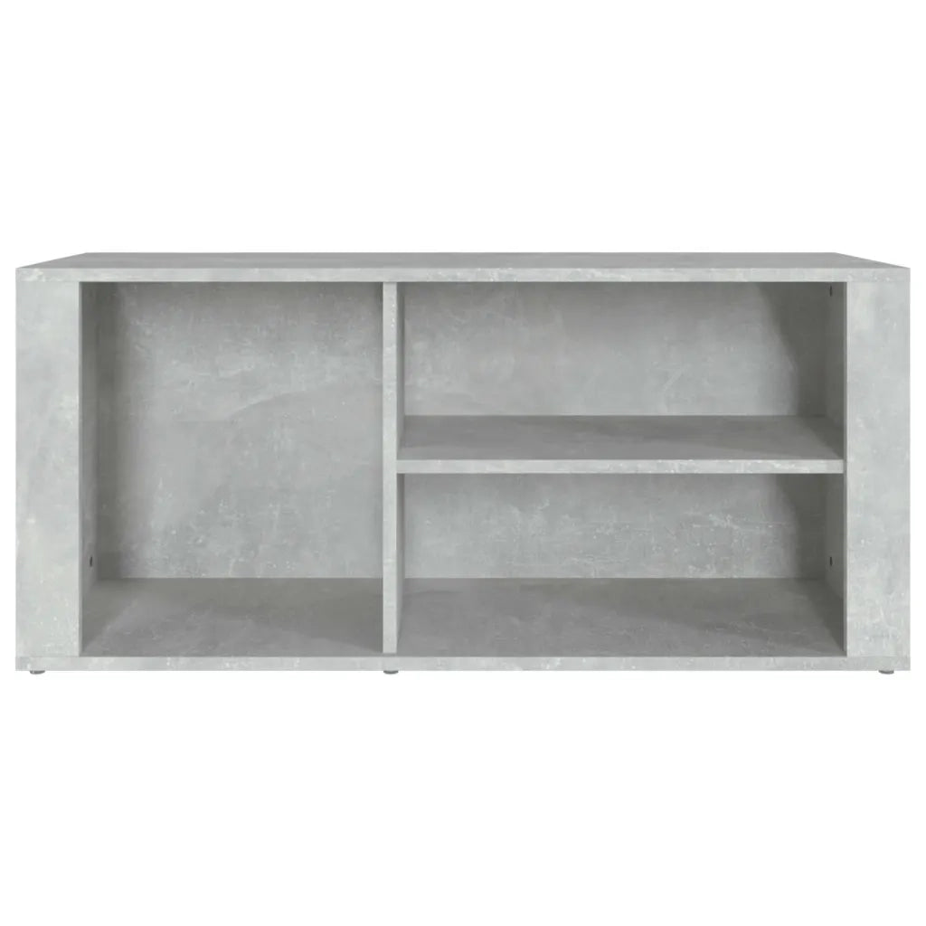 Scarpiera-Scaffale per scarpe Grigio Cemento 100x35x45 cm in Legno Multistrato 486646
