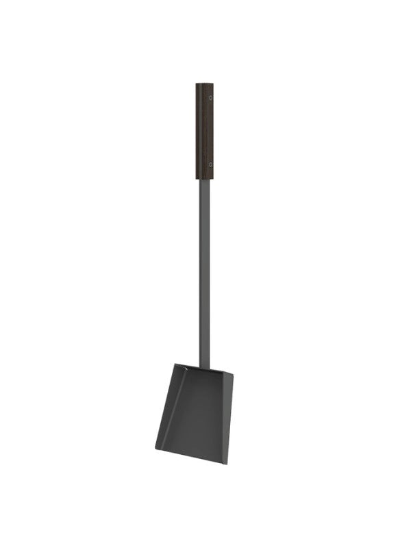 Set attrezzi per camino 3 pezzi in acciaio e legno Nero - Set 4 L