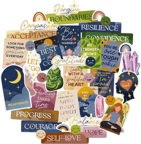 Sticker Parete - Obiettivi Spirituali - 41 Pezzi