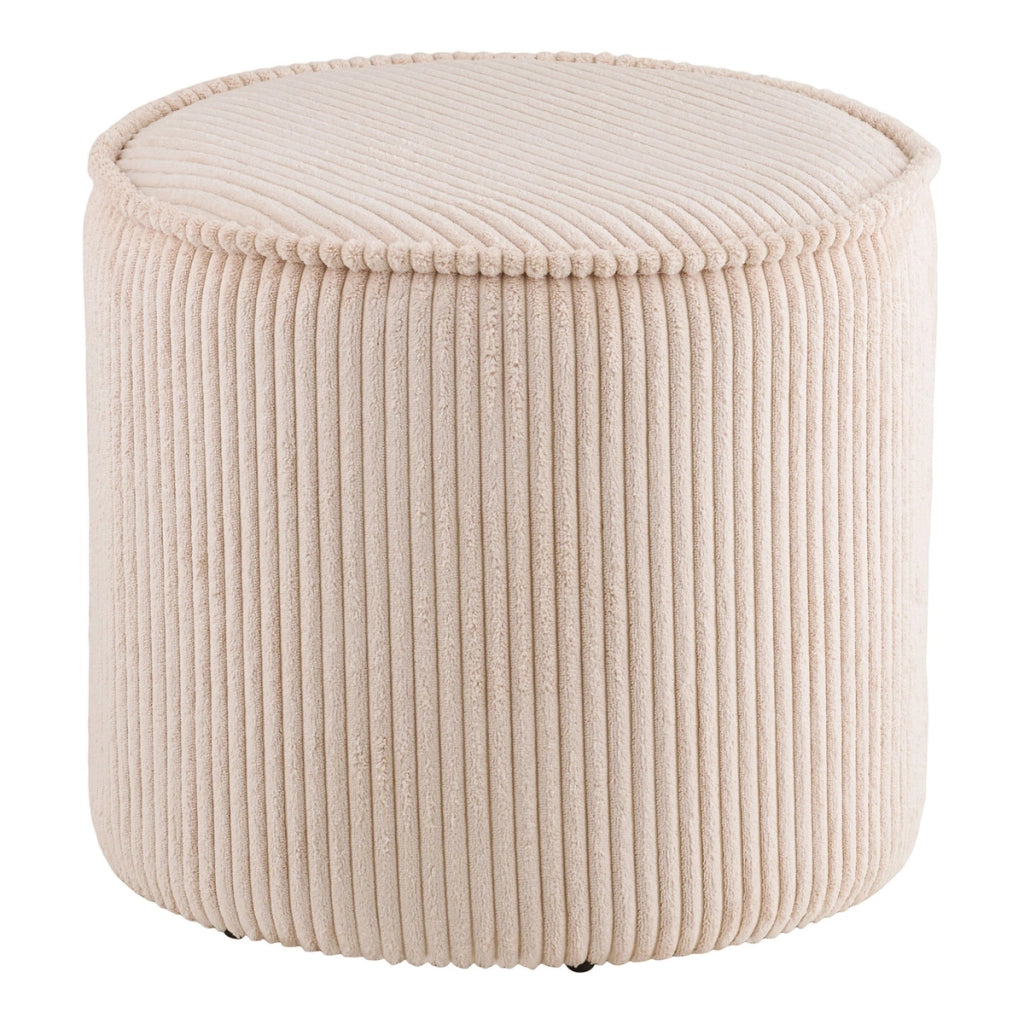 Pouf Taupo, Beige, Legno, 40x40x35 cm