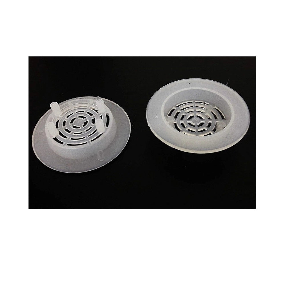 Trade Shop - Set 6 Pz. Filtro Colino Grigli Plastica 70mm Copertura Per Scarico Bagno Cucina -
