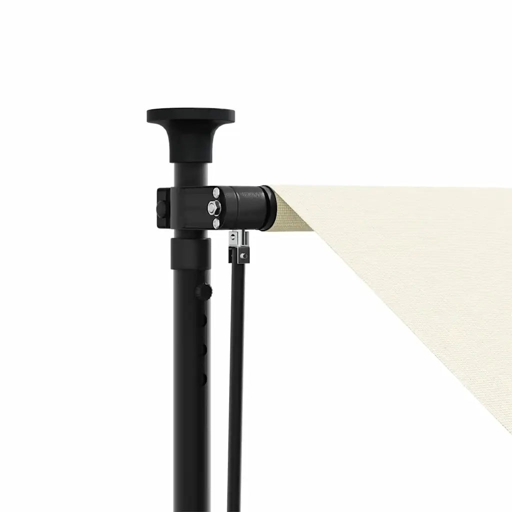 Tenda da Sole Retrattile Crema 350x150 cm in Tessuto e Acciaio 368748