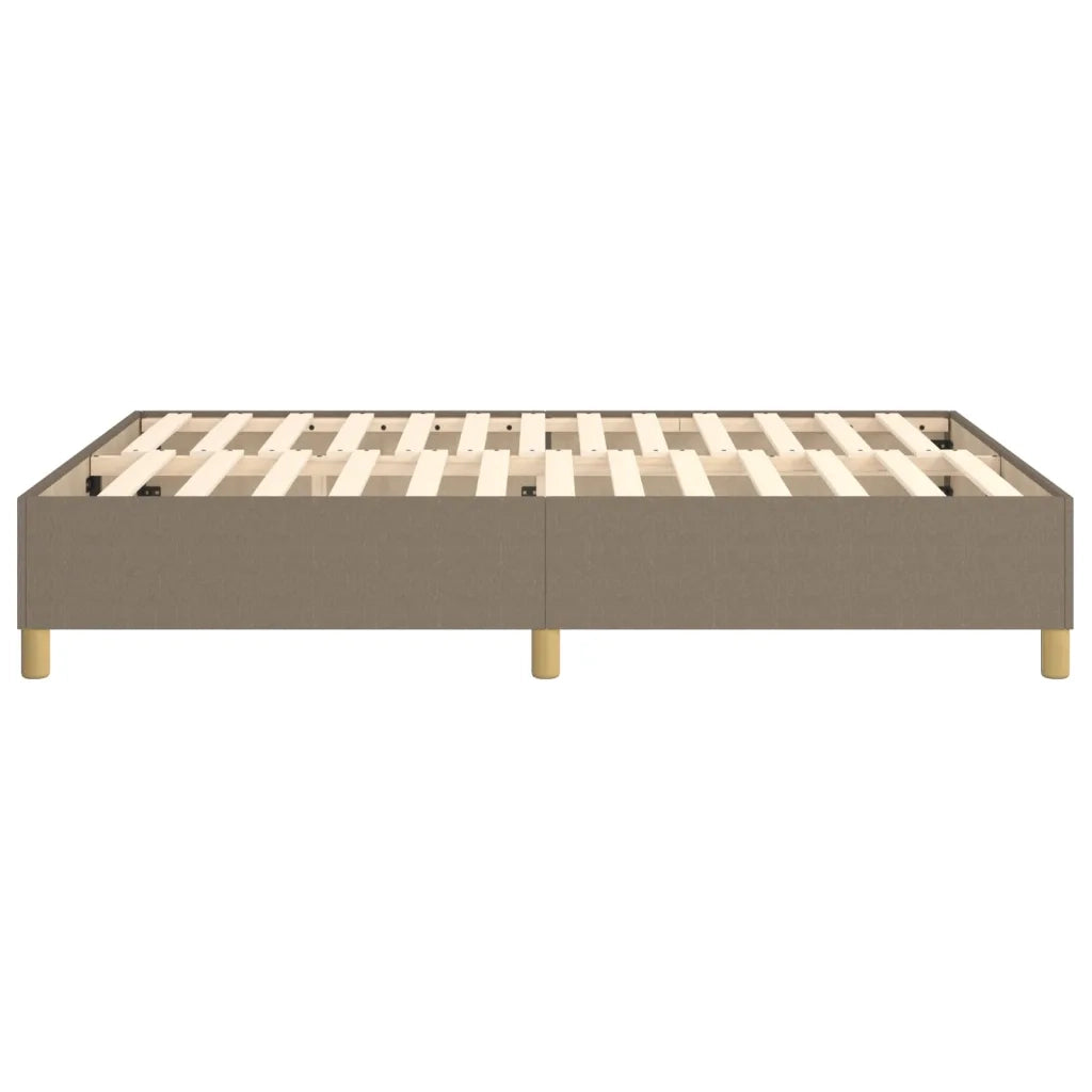 Struttura Letto a Rete a Molle-Giroletto Tortora 140x190 cm in Tessuto 669662