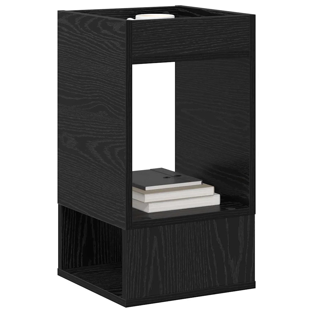 Tavolino Rovere Nero 30 x 30 x 56 cm Legno ingegnerizzato 890930
