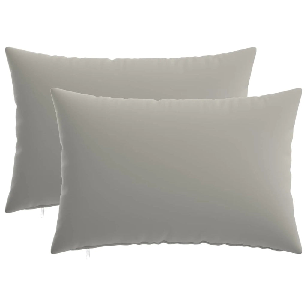 Federa 2 pcs HEERLEN Grigio 40 x 60 cm Poliestere 909291