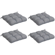 Cuscini per Sedie da Pranzo e Giardino ¨C zephmum ¨C Grigio 48x48x10 cm