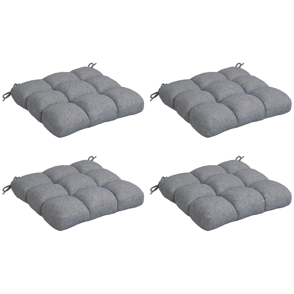 Cuscini per Sedie da Pranzo e Giardino ¨C zephmum ¨C Grigio 48x48x10 cm