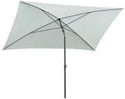 Ombrellone da Giardino 2,4x1,5 m Palo Ø27 mm in Acciaio Maffei Kronos Ecrù