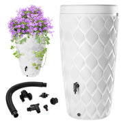 Serbatoio per acqua piovana KADAX da 240 litri, contenitore per acqua piovana, vaso per fiori + rubinetto robusto