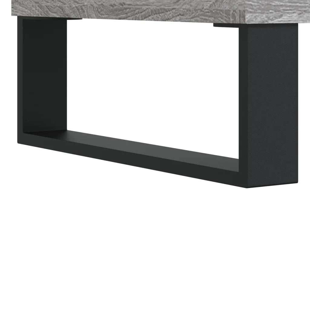 Tavolino Salotto Grigio Sonoma 102x44,5x50 cm Legno Multistrato 831010