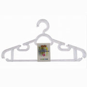 Trade Shop - Set 4pz Grucce Stampelle Plastica Trasparente Appendiabiti Pantaloni Vestiti 87002 -