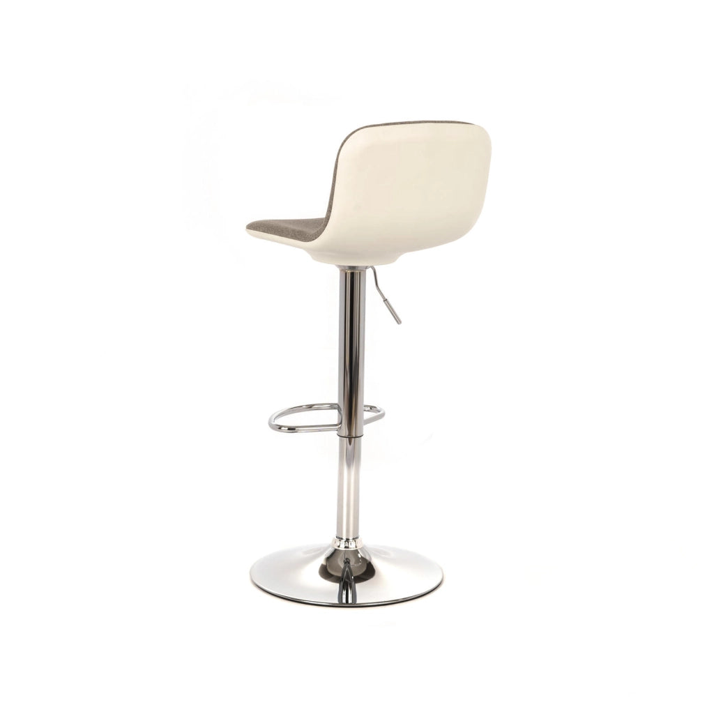 Jimmy - Sgabello in tessuto bianco - Set da 2 pz