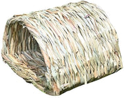 Tunnel in Gras - Pelle Tessuta - Rifugio per Hamsters/Cavia - Allenamento con Conigli - Fieno di Timothy Commestibile - Tunnel Solido - Casa per Animali