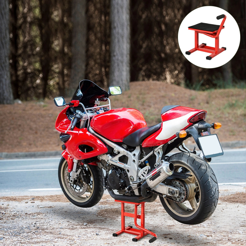 Cric idraulico regolabile per moto ¨C zephmum ¨C rosso