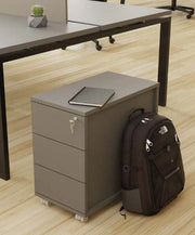 Cassettiera su ruote in melaminico con 3 cassetti cm. 33/45x58x55h
