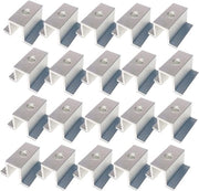Set di 20 Viti in Alluminio per l'Installazione di Pannelli Solari in PVC - Adatto per Altezze di Modulo 30-50mm, Incluso Strumentazione di Montaggio
