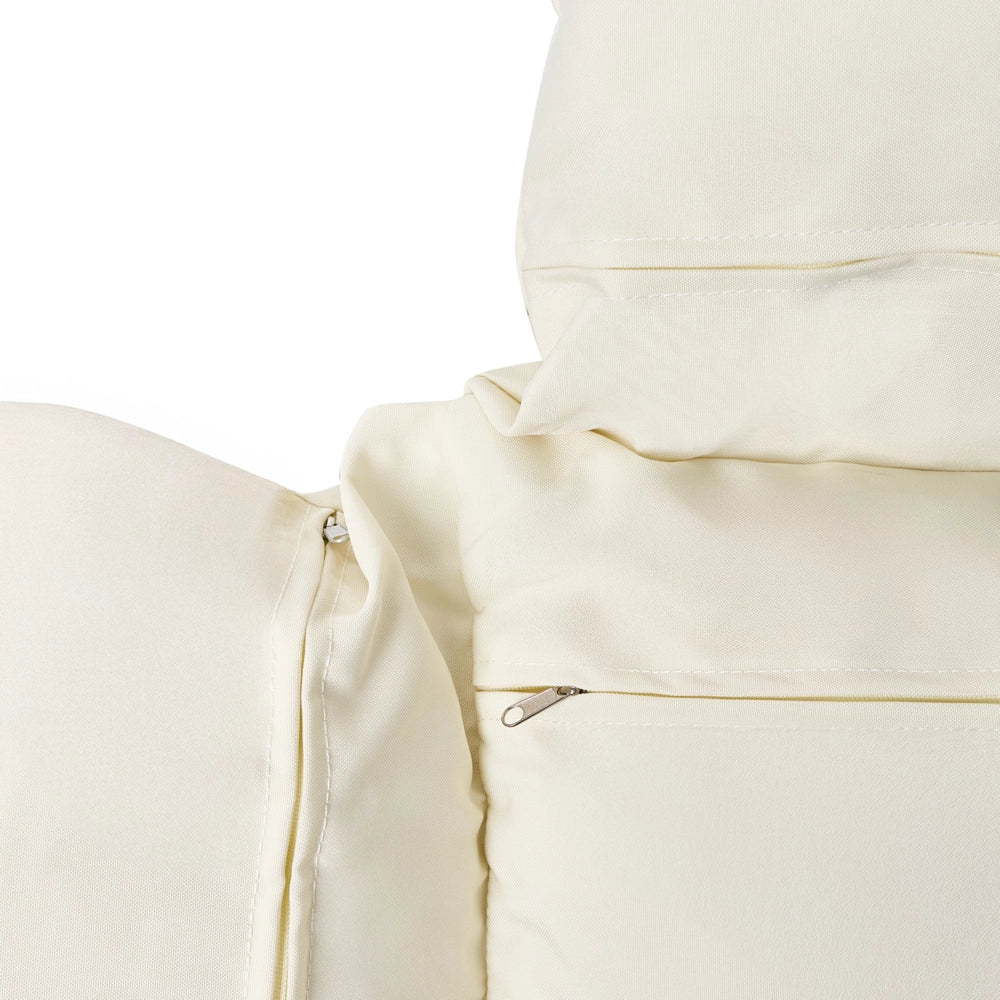 Poltrona a dondolo a uovo in rattan PE naturale con struttura in metallo e morbido cuscino di seduta Stile boho-rustico