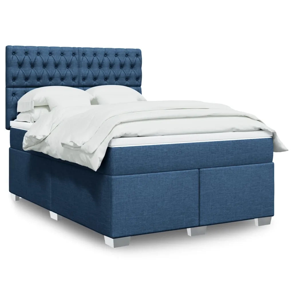 Giroletto a Molle con Materasso Blu 160x200 cm in Tessuto 3292852