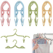 Set di appesi per abbigliamento spazierodato - Opvouwbaar - Antiscivolo - Portatile - Confezione da 4 pezzi - Ideale per viaggi - Appesi per abbigliamento da viaggio