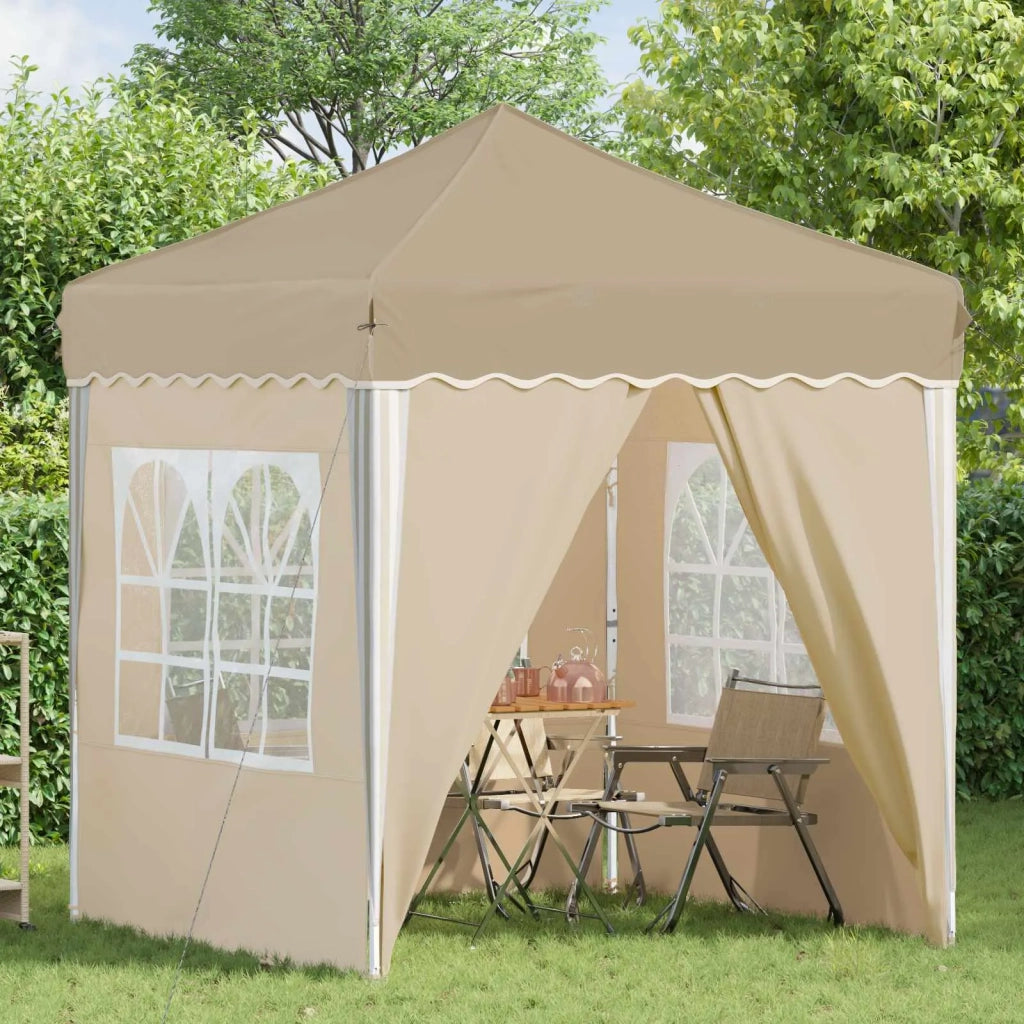 Tenda per feste a pop-up Crema 195 x 195 x 245 cm 42019735