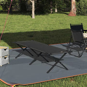 Letto da campeggio pieghevole Nero 193 x 69 x 45 cm 42003175