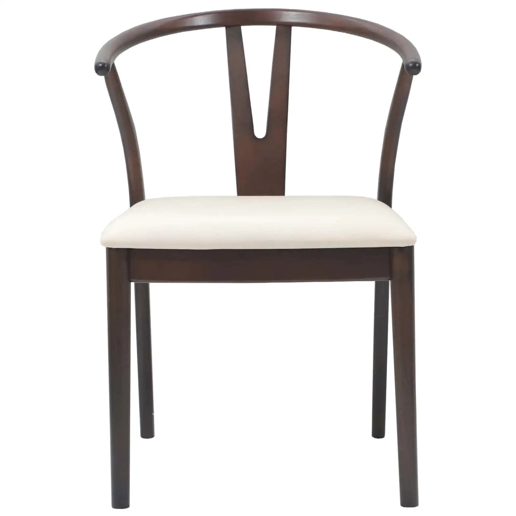 Sedia da pranzo 2 pcs Marrone chiaro e chiaro 42020411