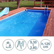Piscina fuori terra con tubolari LAGUNA BASIC 5,3x2,80 m - h.125 cm