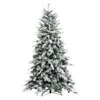 albero di natale innevato 'alaska' h.180 cm - base 124 cm / 1366 rami cod:ferx.8076422nlm