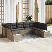 Set Divano da Giardino con cuscino 5 pcs Grigio Polyrattan 3356834