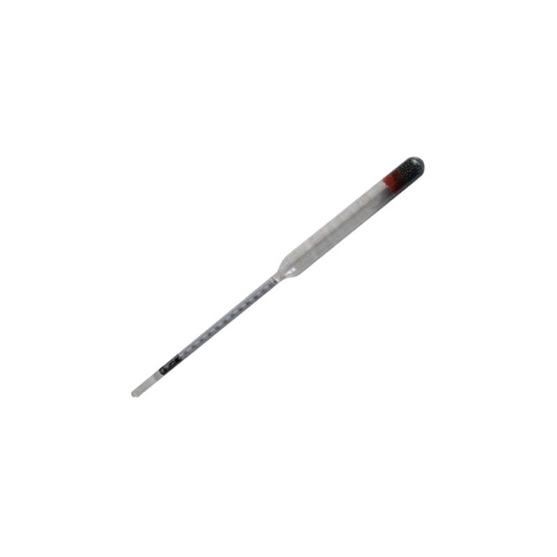 Alcolometro in vetro 21 cm – scala 0–100% – per distillati e liquori