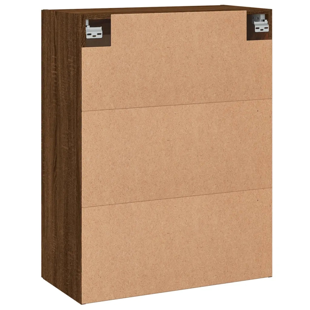 Armadietti a Parete 2 pz Rovere Marrone in Legno Multistrato CFW3094256