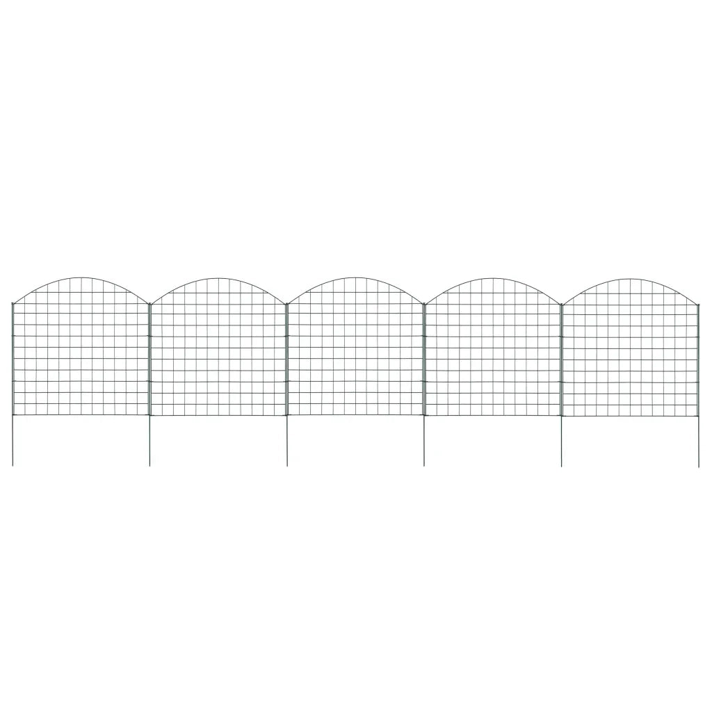 Set Recinzione da Giardino ad Arco 77,5x78,5 cm Verde 146103